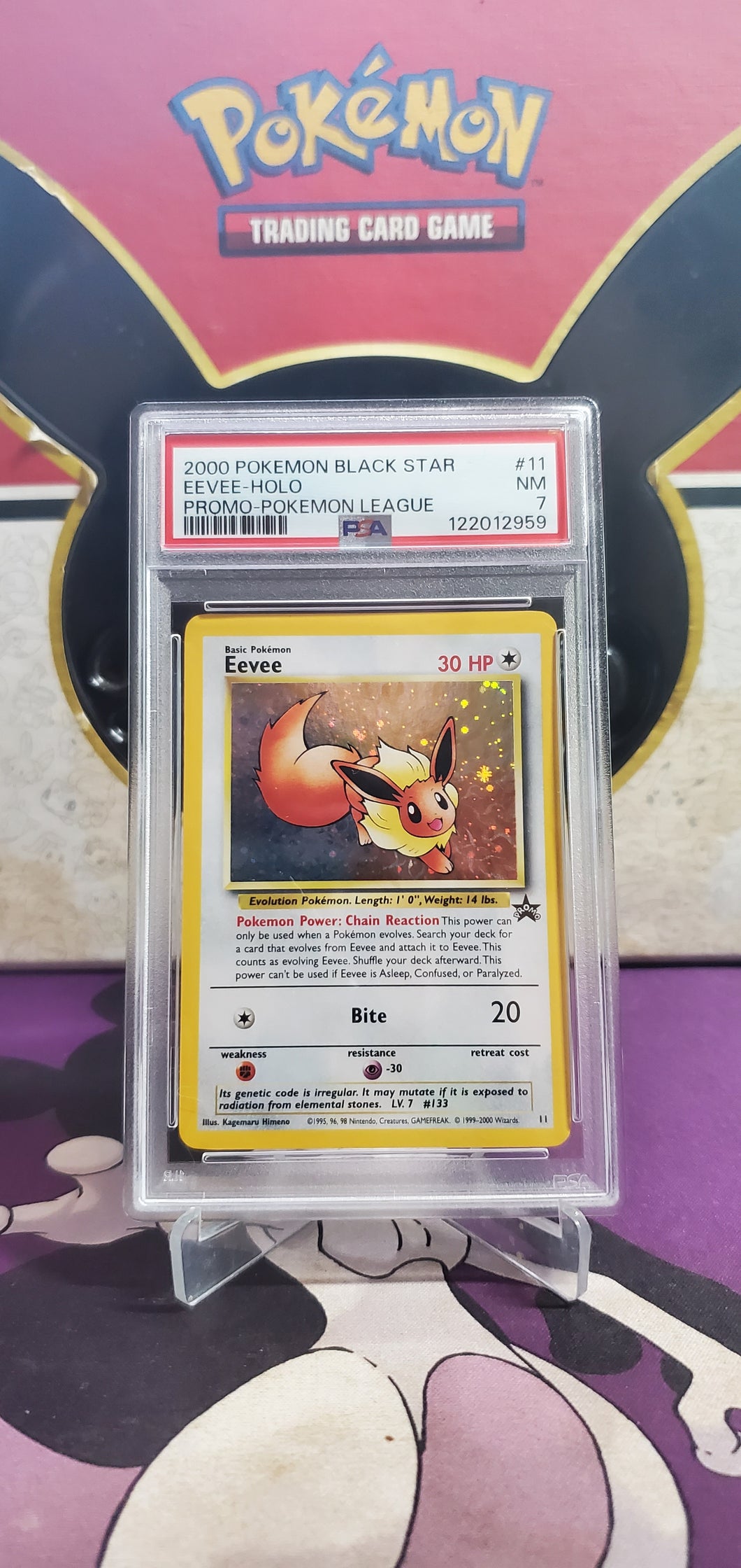 Eevee - PSA 7 - (11/53) (WoTC - PR)