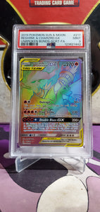 Reshiram & Charizard GX - PSA 9 - (217/214) (Secret)