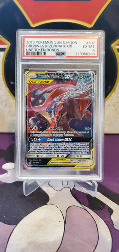 Greninja & Zoroark GX - PSA 6 - (107/214)