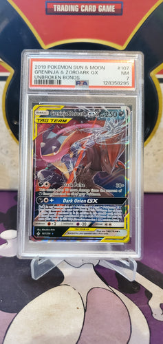 Greninja & Zoroark GX - PSA 7 - (107/214)