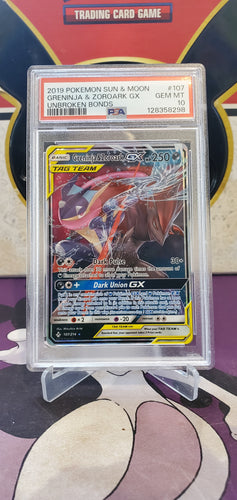 Greninja & Zoroark GX - PSA 10 - (107/214)